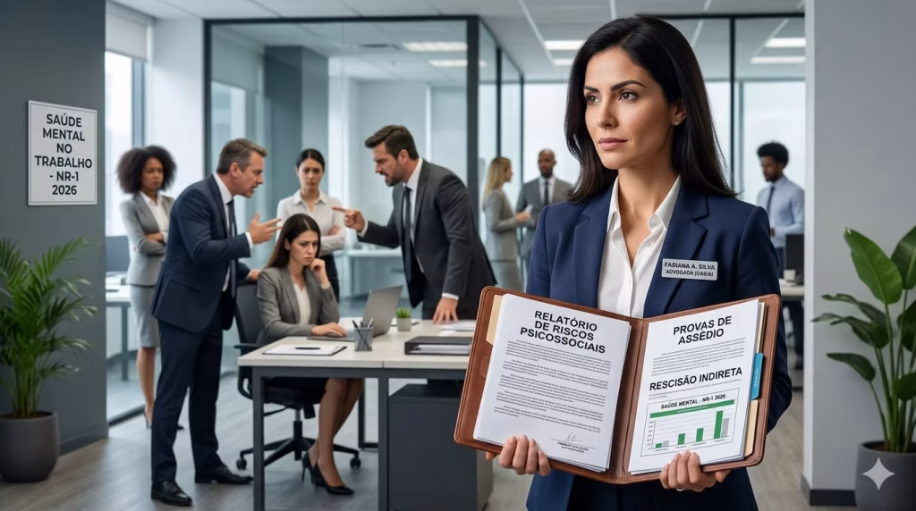 Imagem atual: Demonstrar cena de assedio moral no trabalho